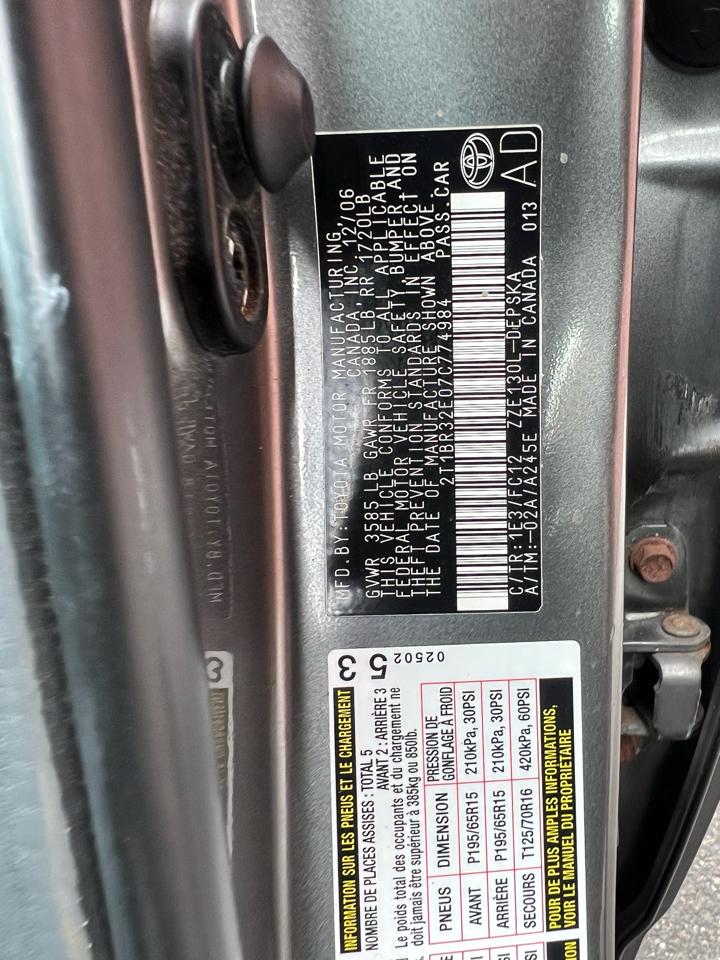 Toyota Corolla S 2007