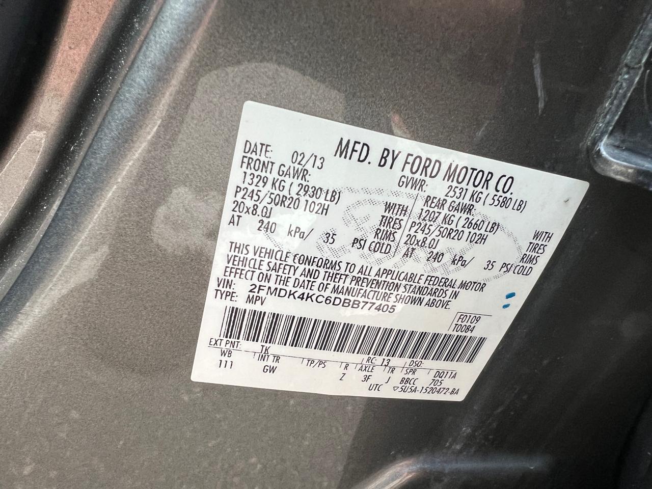 Ford Edge Limited AWD 2013