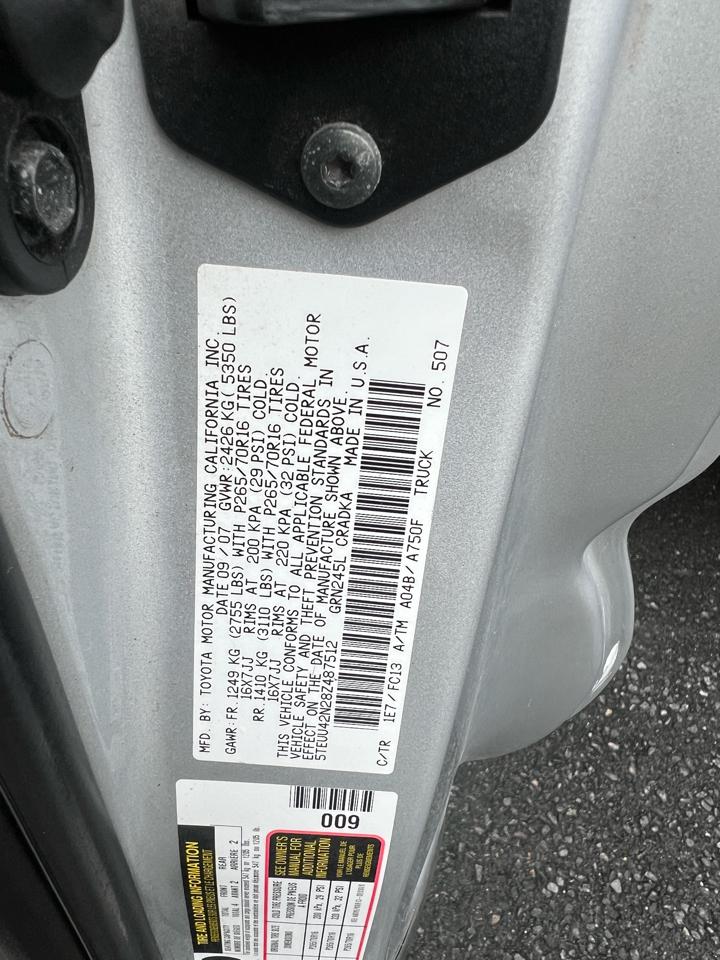 Toyota Tacoma 4WD Access Cab V6 AT TRD Off Road (Natl) 2008