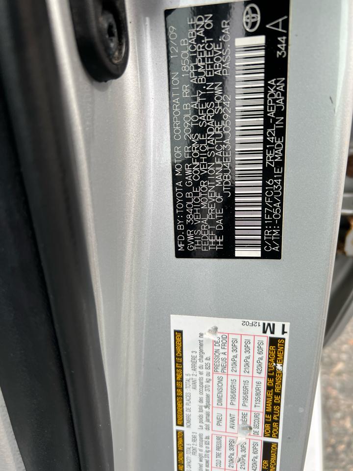 Toyota Corolla 4dr Sdn Auto LE (Natl) 2010