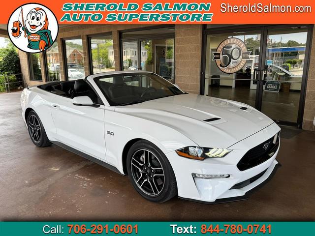 White 2020 Ford Mustang GT Premium Convertible RWD Convertible Rear-Wheel Drive Automatic