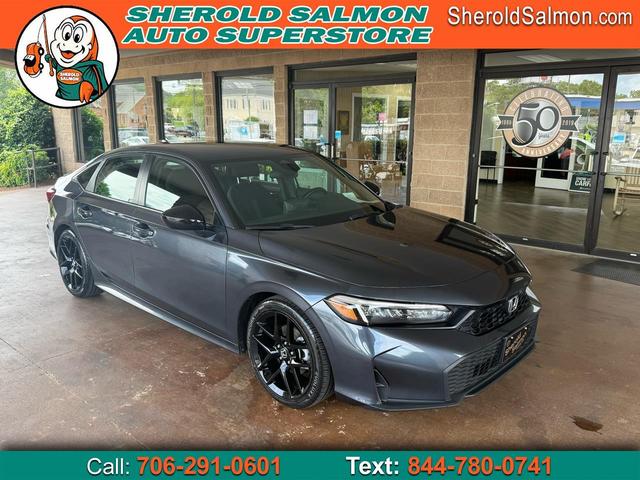 Black (Charcoal) 2025 Honda Civic Sport FWD Sedan Front-Wheel Drive Automatic