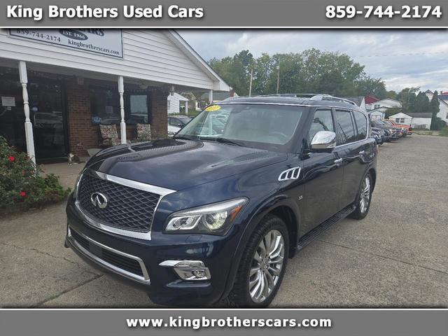 Blue 2017 INFINITI QX80 4WD SUV / Crossover All-Wheel Drive Automatic