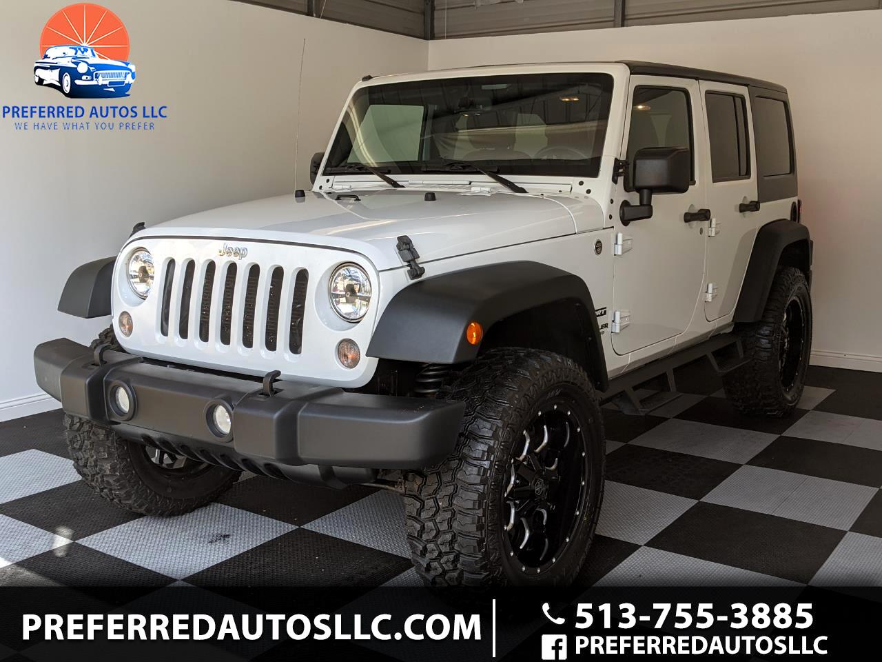 Used 2015 Jeep Wrangler Unlimited 4WD 4dr Sport for Sale in West Chester OH  45069 Preferred Autos LLC