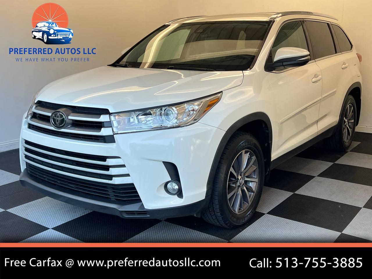 Toyota Highlander XLE AWD V6 2019
