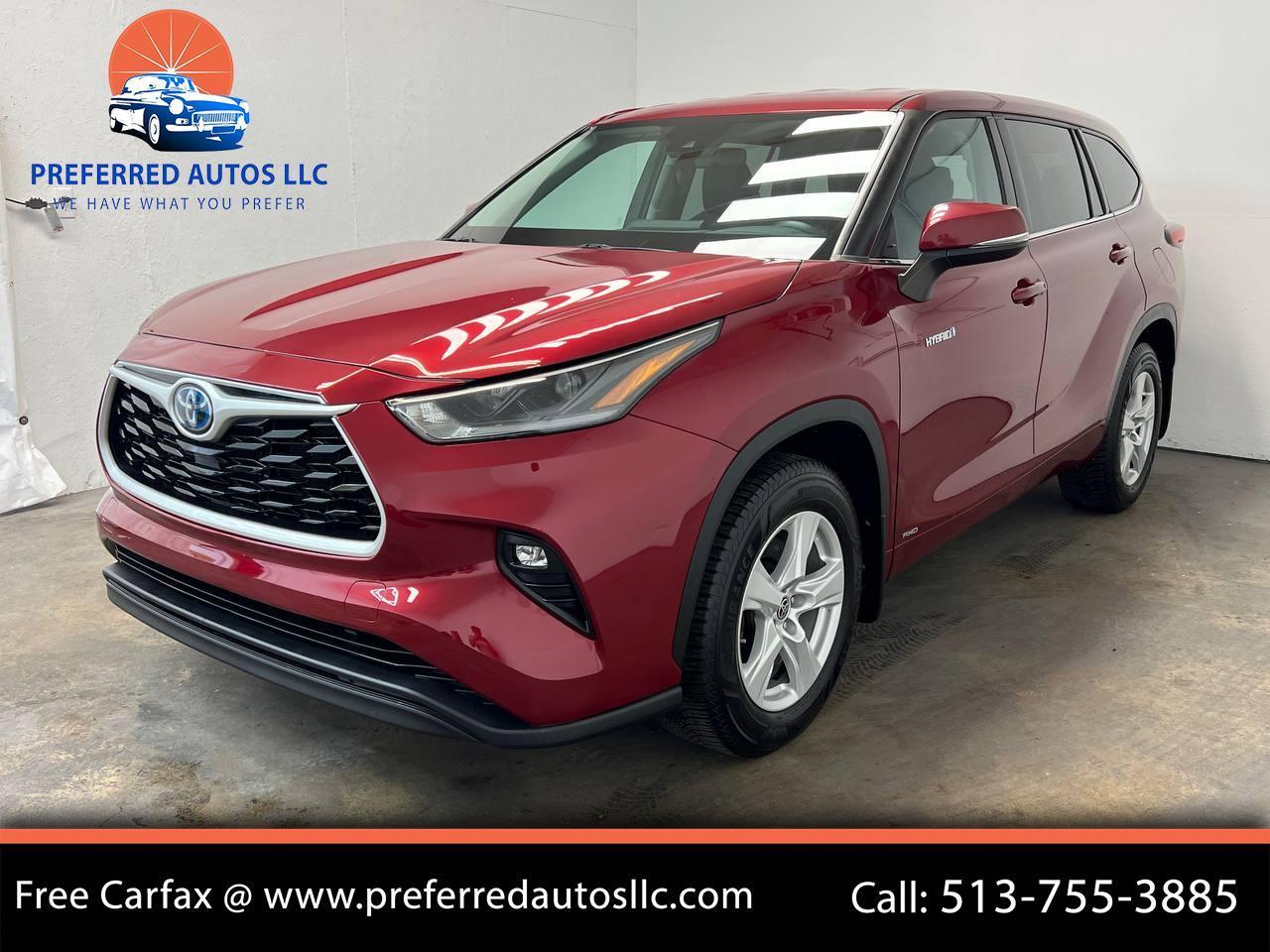 2021 Toyota Highlander Hybrid LE AWD Hybrid