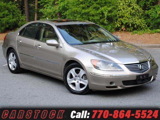 Gold 2006 Acura RL SH-AWD with Navigation Sedan All-Wheel Drive 5-Speed Automatic