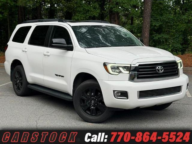 White 2018 Toyota Sequoia TRD Sport SUV / Crossover 4X2 6-Speed Automatic