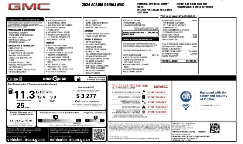 GMC Acadia Denali AWD 2024