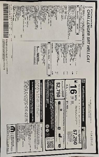Dodge Challenger SRT Hellcat 2022