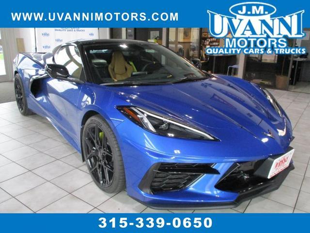 Blue 2022 Chevrolet Corvette Stingray 2LT Convertible RWD Convertible Rear-Wheel Drive Automatic