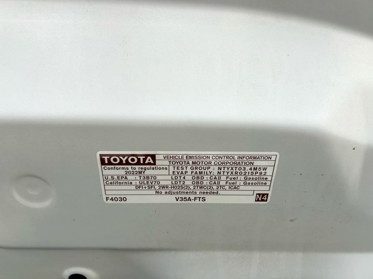 Toyota Tundra 2WD  2022