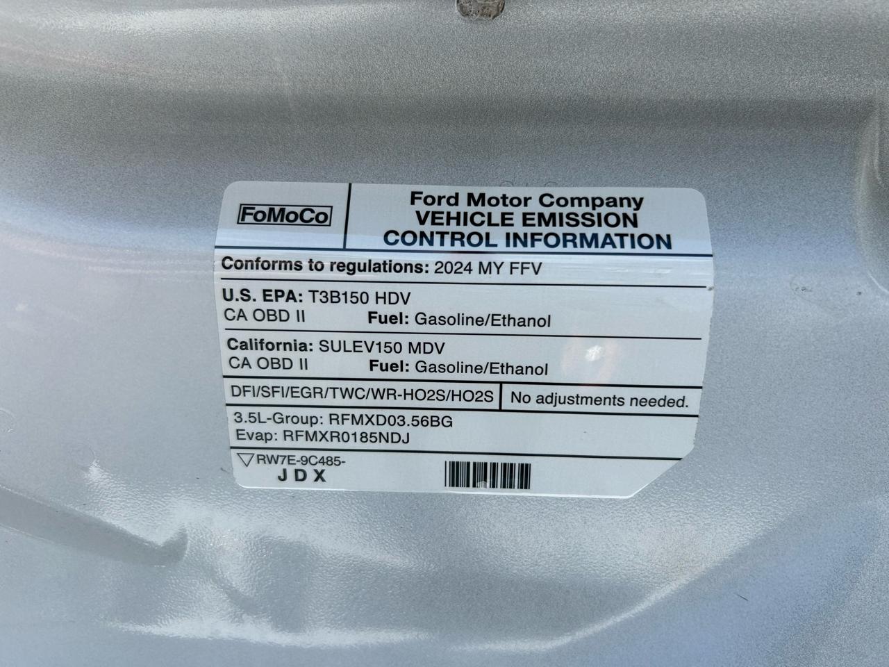 Ford Transit Cargo Van T-250 130" Low Rf 9070 GVWR RWD 2024