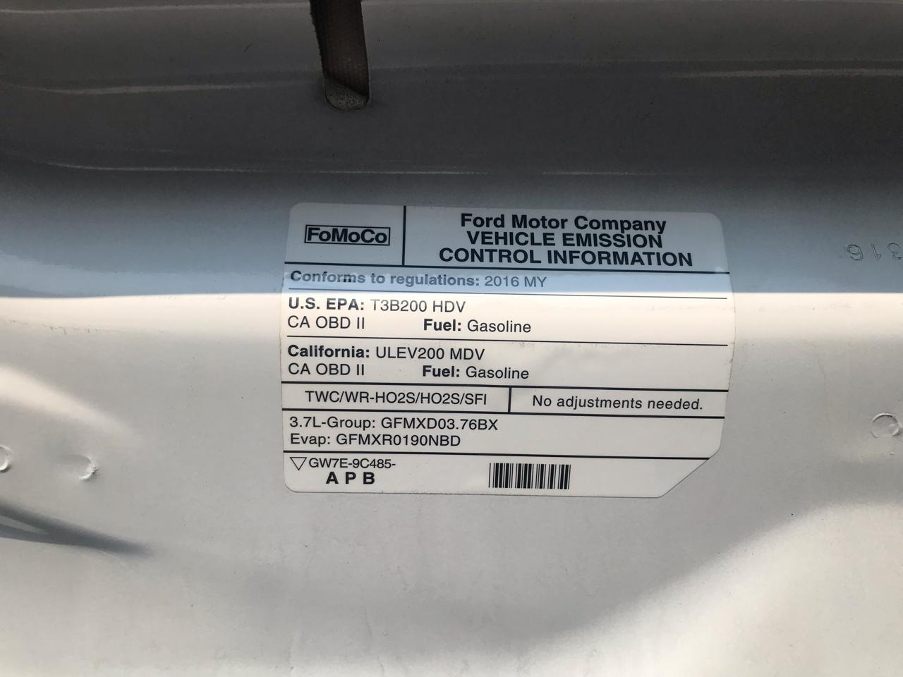 Ford T250 Low Rf  2016