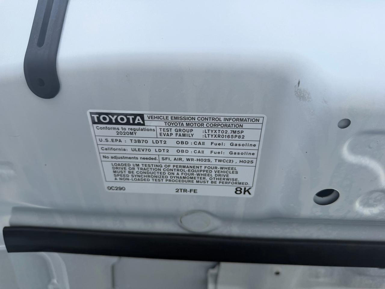 Toyota Tacoma 2WD  2020
