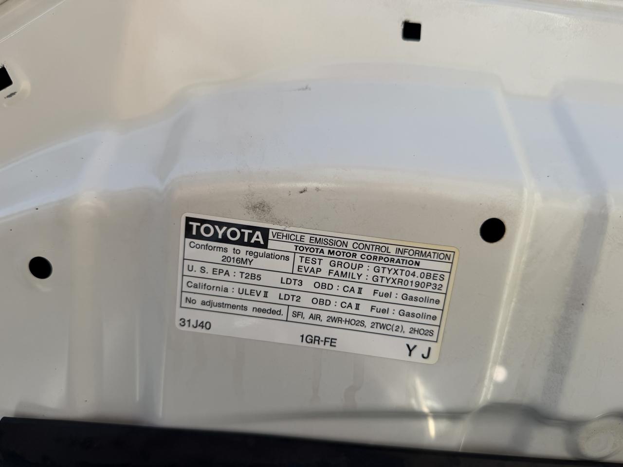Toyota 4Runner Limited 2016