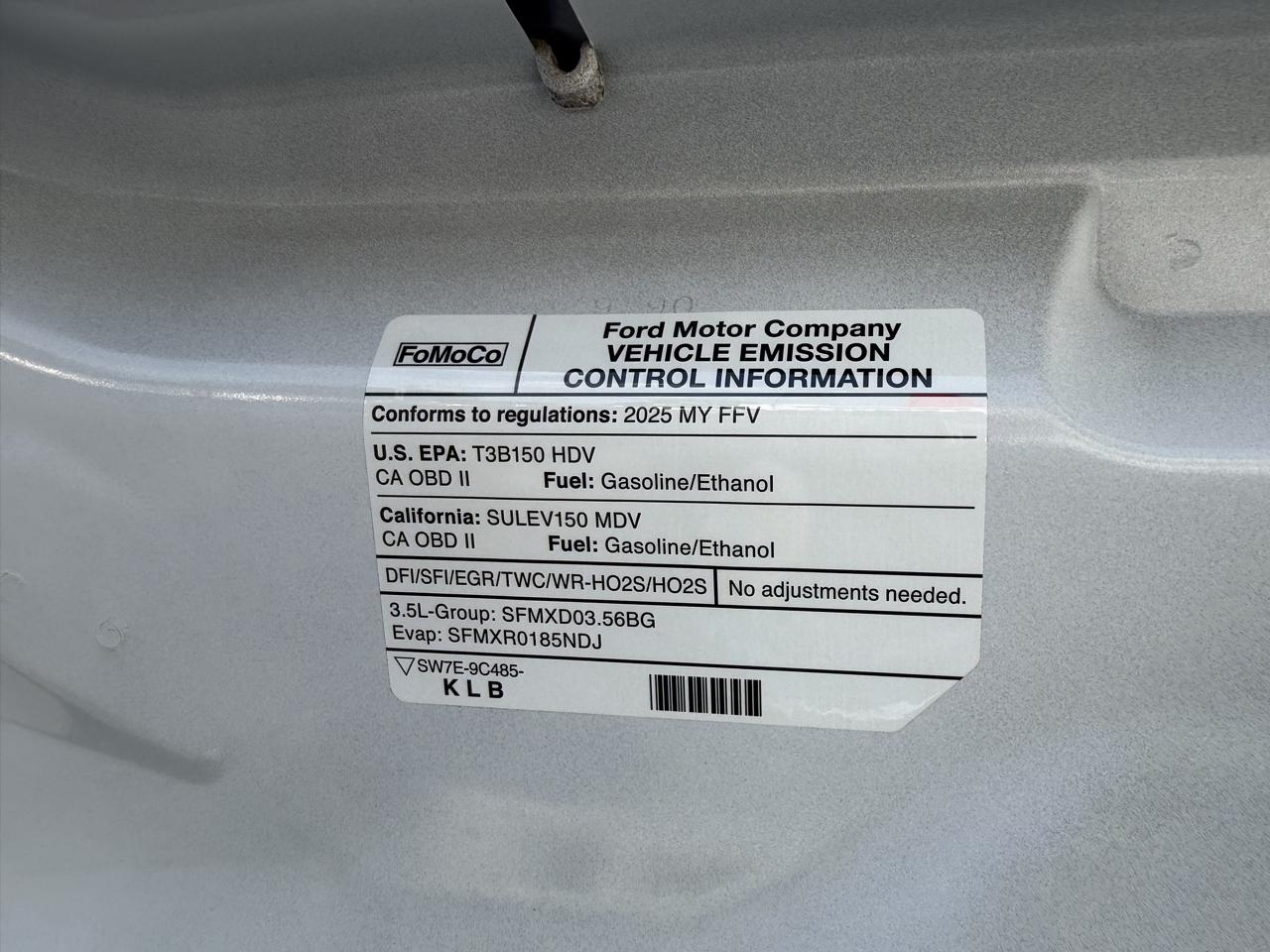 Ford Transit Cargo Van T-250 130" Low Rf 9070 GVWR RWD 2025
