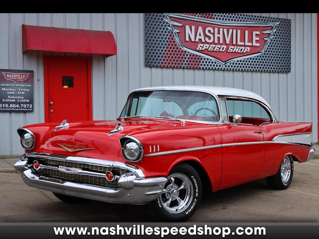 Red 1957 Chevrolet Bel Air Sedan Automatic