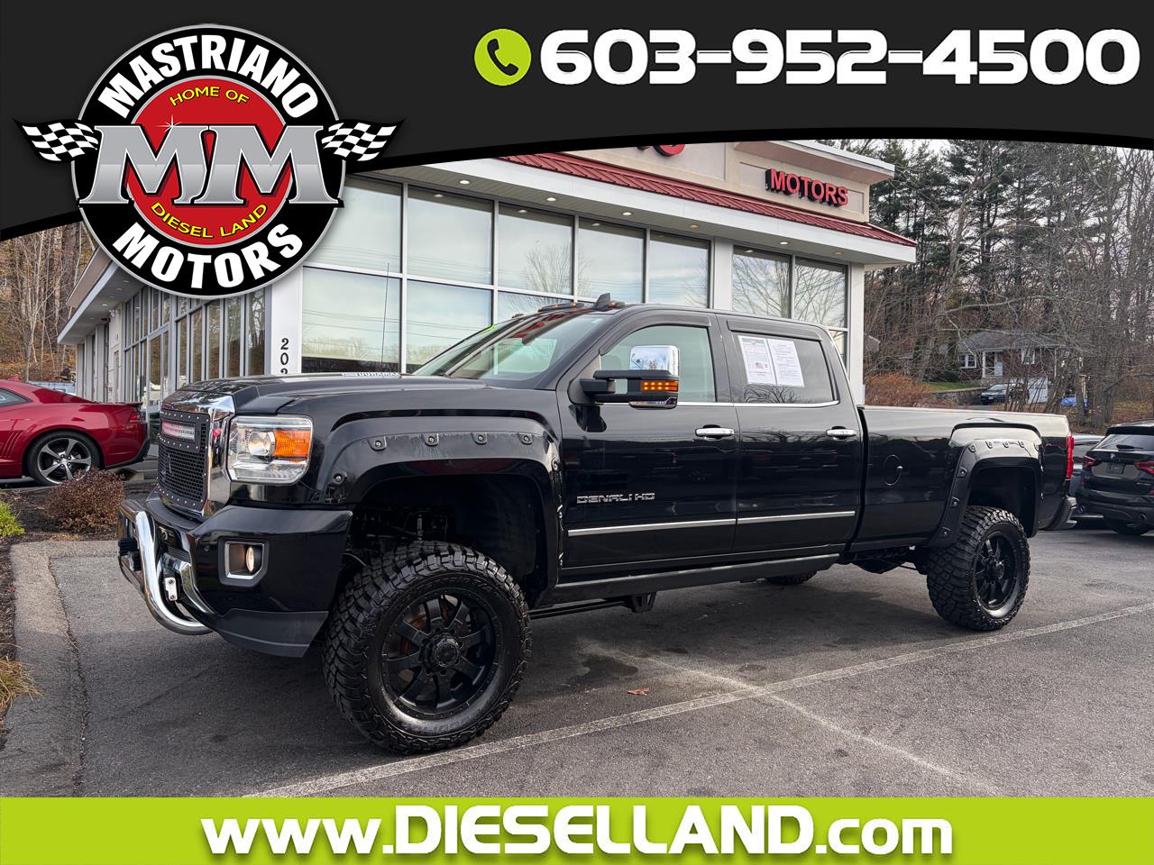 2015 GMC Sierra 3500HD available WiFi 4X4 CREW CAB LONG BED DENALI 6.6L DURAMAX DIESEL!