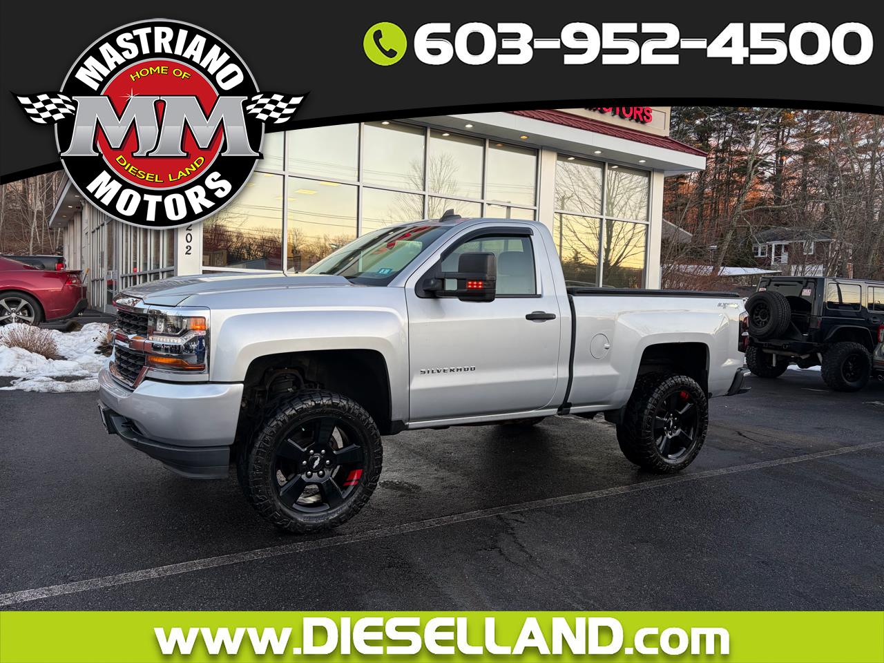 2016 Chevrolet Silverado 1500 4WD REG CAB SHORT BED 20" WHEELS LOW MILES !!!