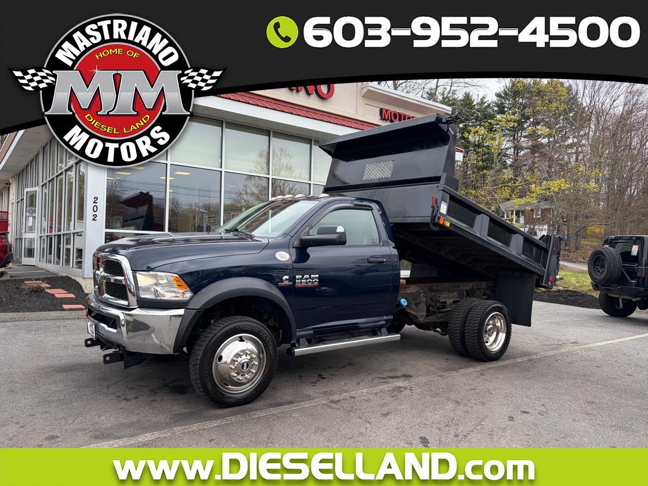 2017 RAM 5500 Chassis Cab WOW 4X4 6.7L CUMMINS DIESEL DUMP ONLY 29K MILES!!!