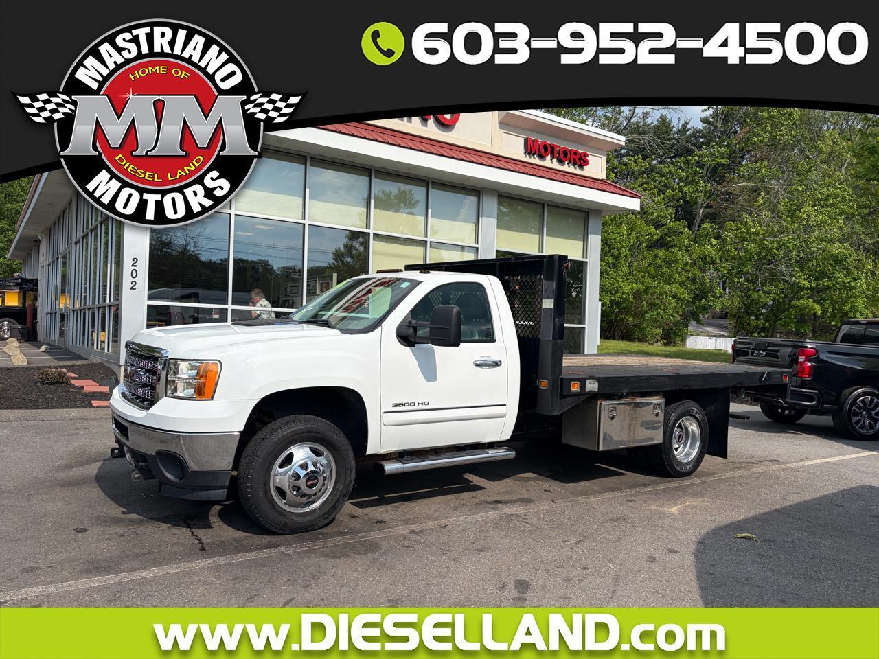 2013 GMC Sierra 3500HD 4X4 6.6L DURAMAX DIESEL FLATBED ONLY 81K MILES!!