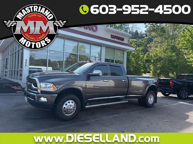 Gray 2017 RAM 3500 Laramie Limited Crew Cab LB DRW 4WD Pickup Truck Four-Wheel Drive Automatic