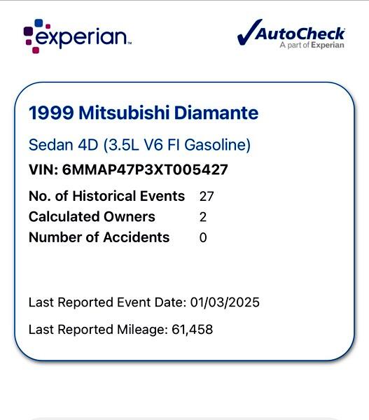 Mitsubishi Diamante Base 1999