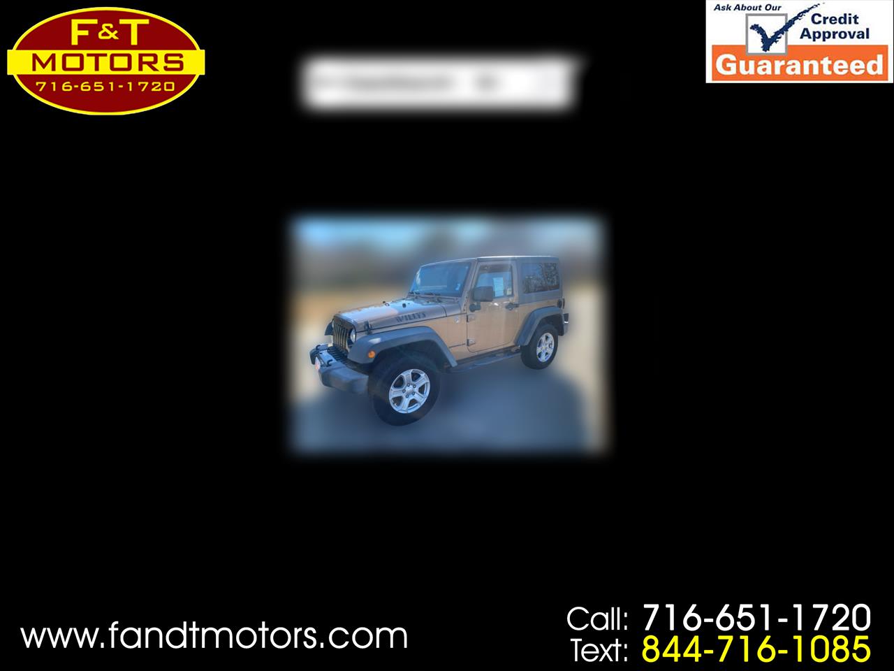 2015 Jeep Wrangler 4WD 2dr Willys Wheeler