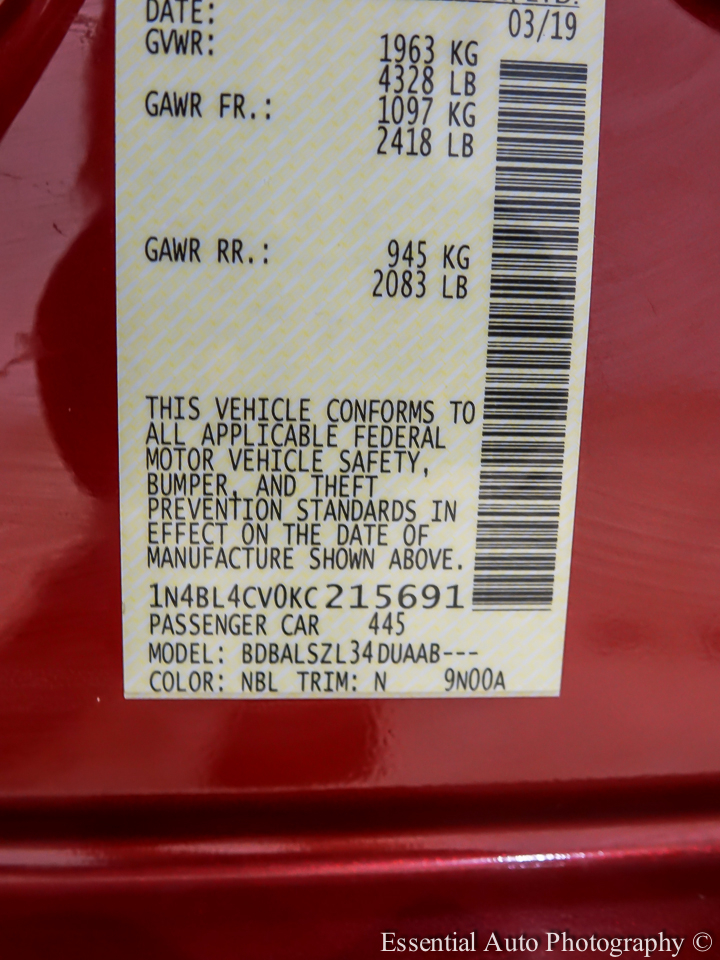 Nissan Altima 2.5 SR 2019 Nissan Altima 2.5 SR 2019