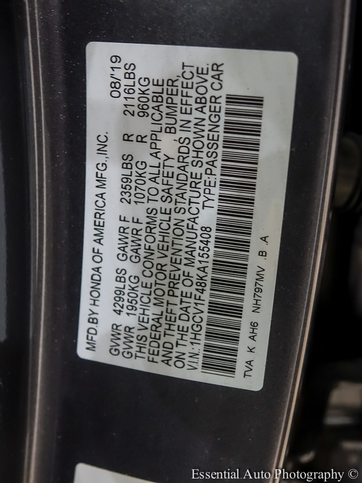 Honda Accord EX CVT 2019