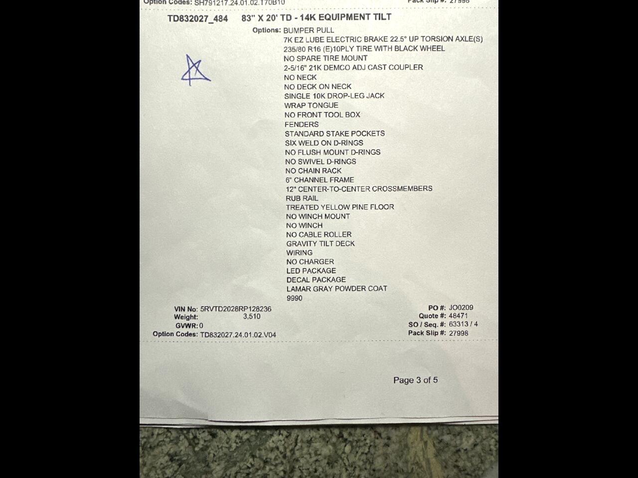 Lamar Equipment Trailer  2024