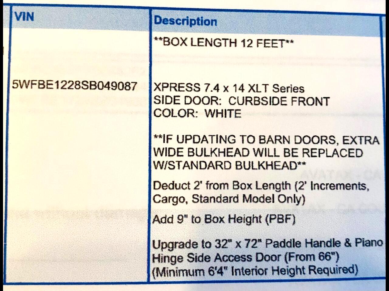 Alcom 7.5 x 14  2025 Alcom 7.5 x 14  2025