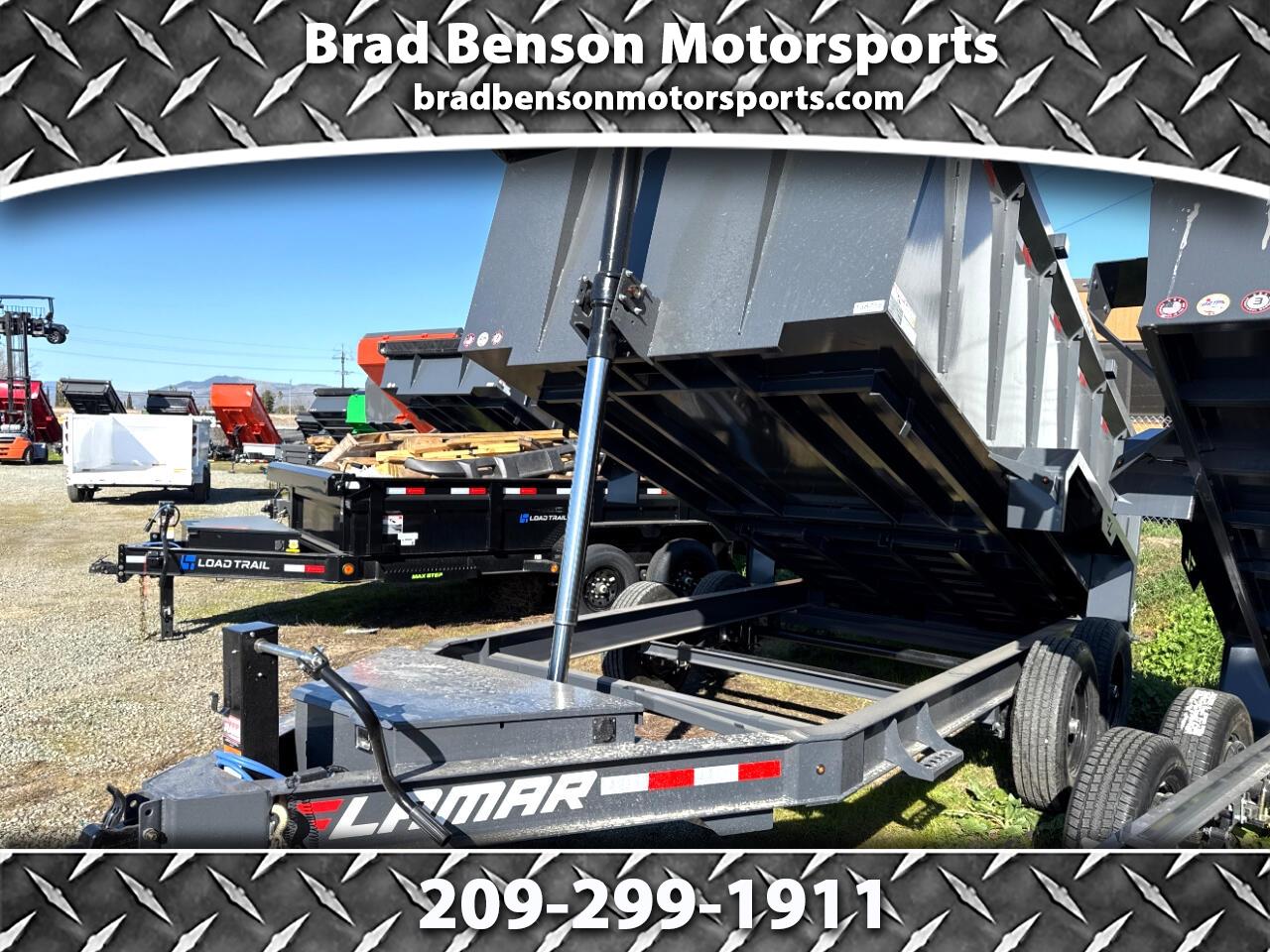 2025 Lamar 14 Foot Dump 14 FOOT 4 FOOT SIDES 16K GVWR TARP RAMPS