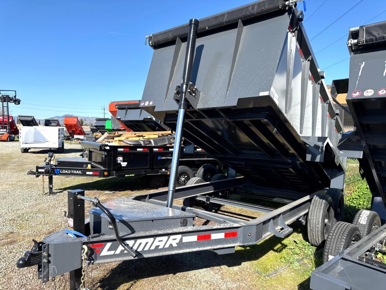 2025 Lamar 14 Foot Dump 14 FOOT 4 FOOT SIDES 16K GVWR TARP RAMPS