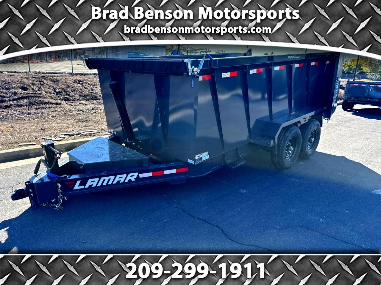 2025 Lamar 14 Foot Dump 14 FOOT DUMP 4 FOOT SIDES RAMPS TARP