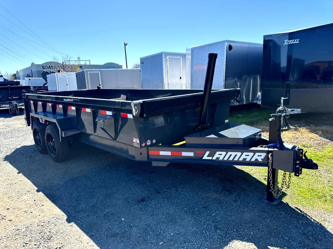 2025 Lamar 16 Foot Dump 16 FOOT TELESCOPIC 16K GVWR RAMPS TARP