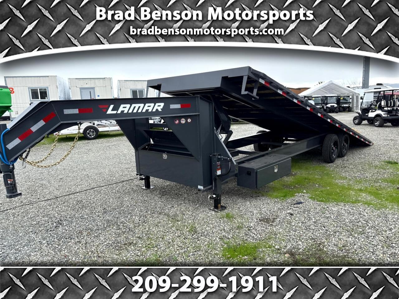 2025 Lamar Equipment Trailer 26 FOOT FULL HYDRAILIC TILT 16K GVWR GOOSNECK