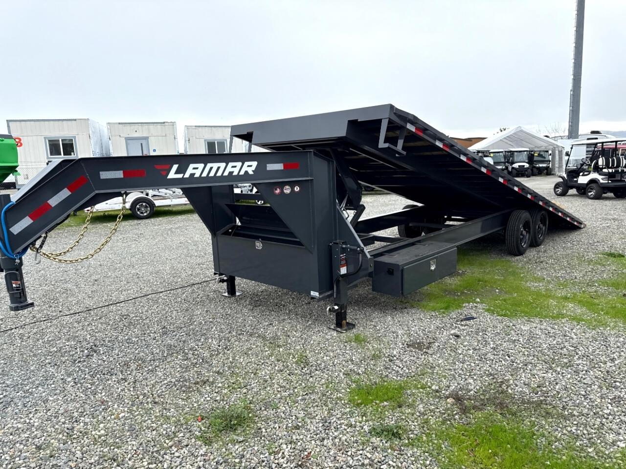 2025 Lamar Equipment Trailer 26 FOOT FULL HYDRAILIC TILT 16K GVWR GOOSNECK