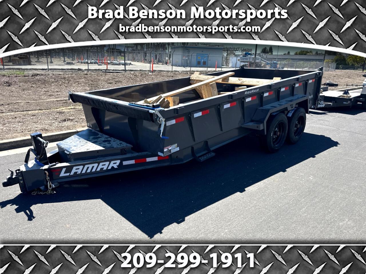 2025 Lamar 16 Foot Dump 16 FOOT DUMP 16K GVWR RAMPS TARP