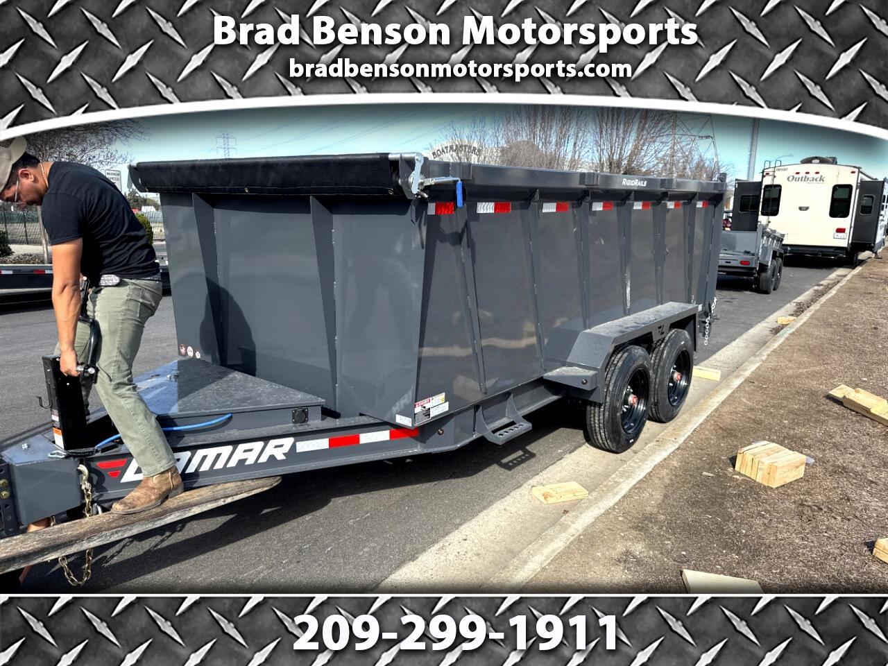 2025 Lamar Dump Trailer 16 FOOT 4 FOOT SIDES 16K GVWR RAMPS TARP