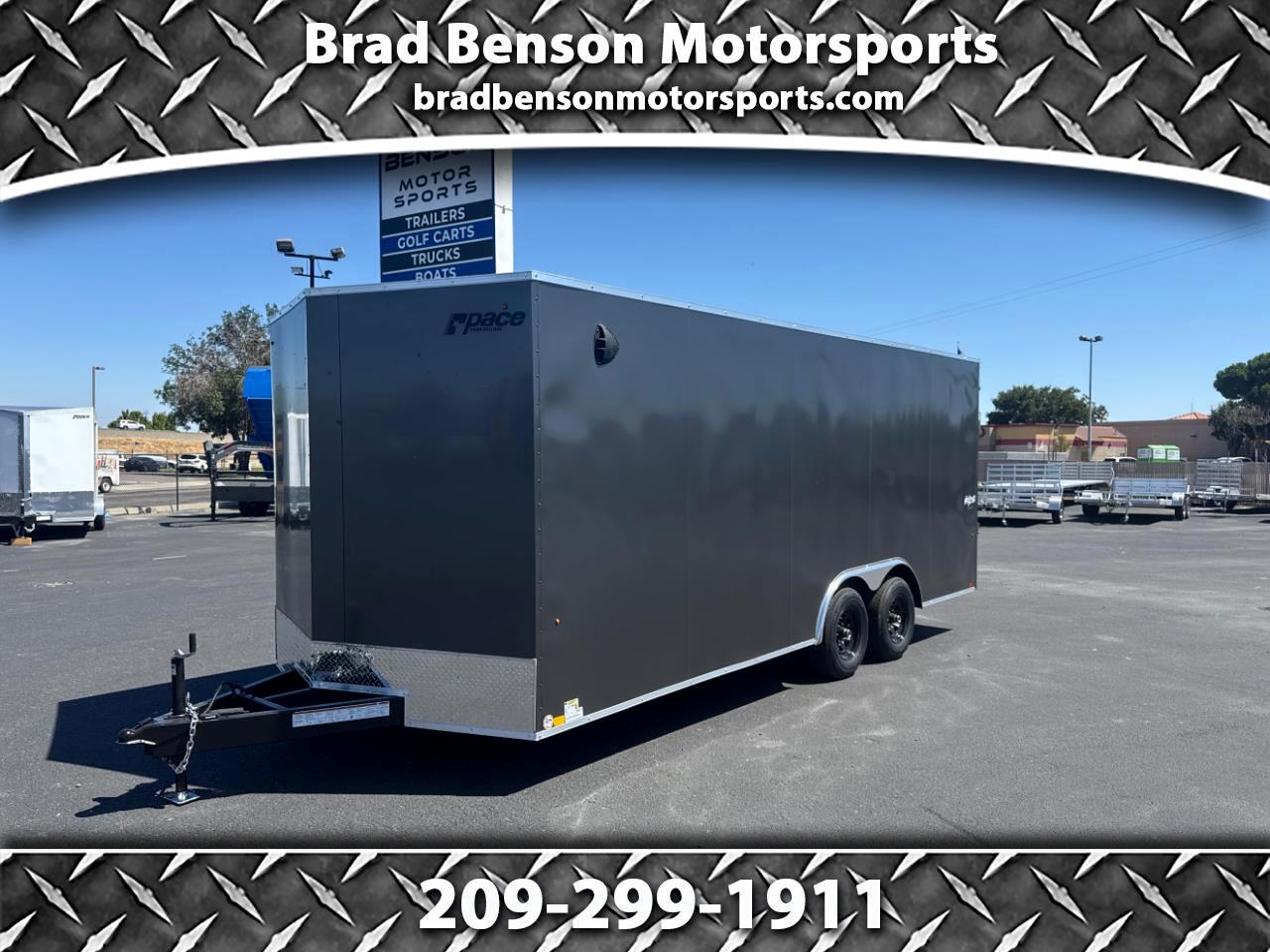 2025 Pace American JT85X20TE3 8.5 X 20 1000GVWR EXT HEIGHT SCREWLESS EXT