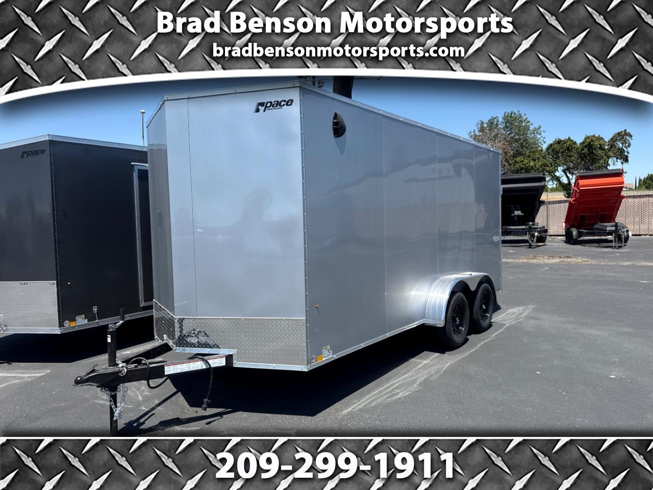 2025 Pace American 7X16 NEW PACE AMERICAN 7X16 EXTRA HEIGHT SCREWLESS EXT