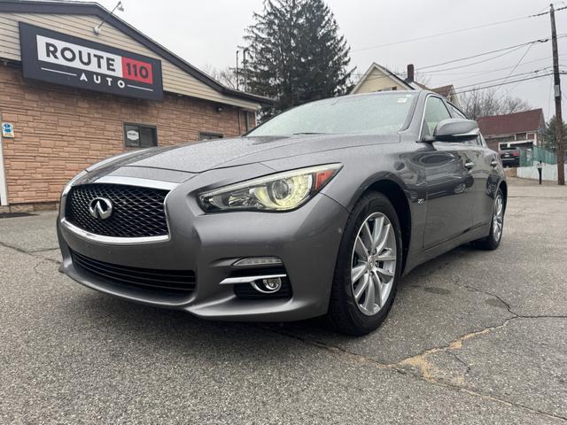 Gray 2016 INFINITI Q50 2.0t Premium RWD Sedan Rear-Wheel Drive Automatic