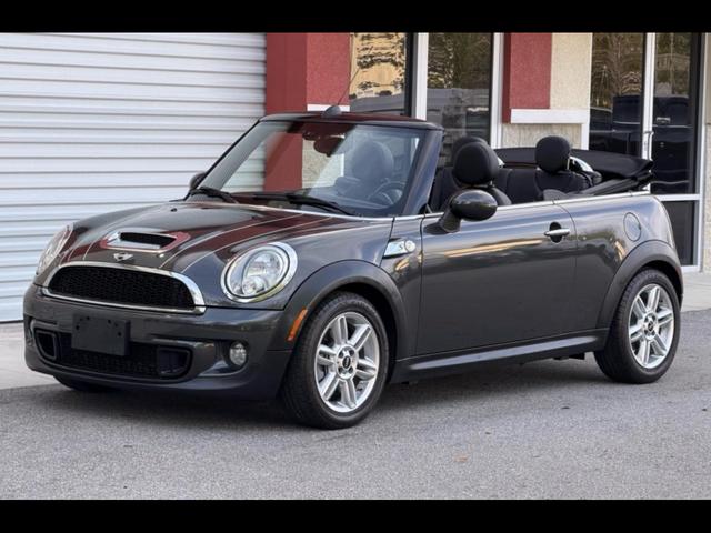 Gray 2014 MINI Cooper S Convertible FWD Convertible Front-Wheel Drive Automatic