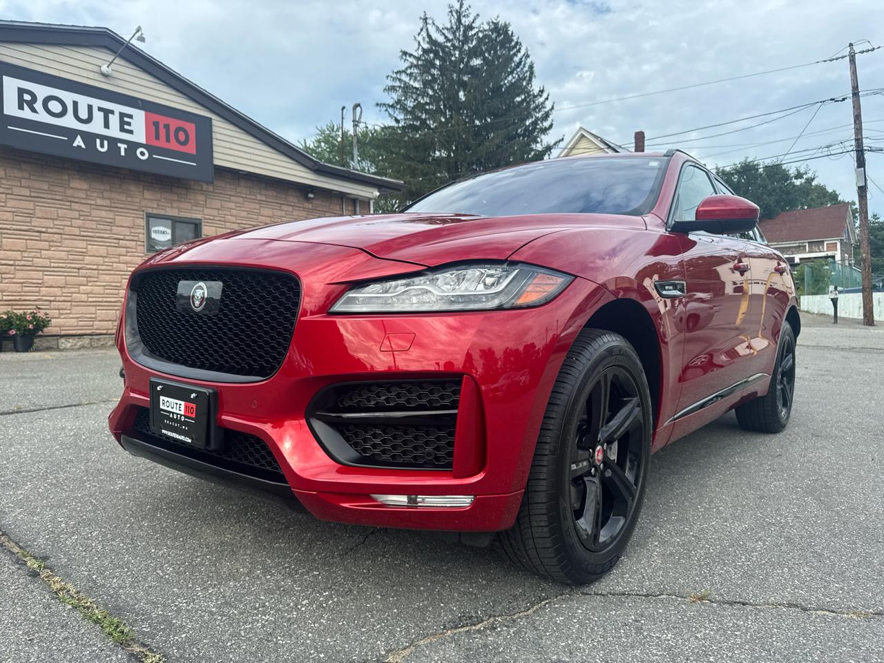 Red 2019 Jaguar F-PACE SUV / Crossover All-Wheel Drive Automatic