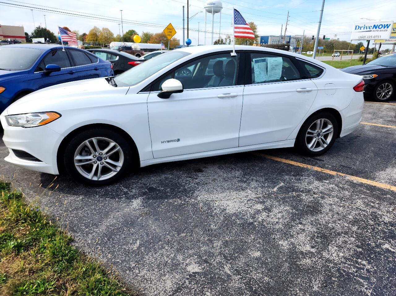 Used 2018 Ford Fusion Hybrid SE with VIN 3FA6P0LU9JR171969 for sale in Plymouth, IN