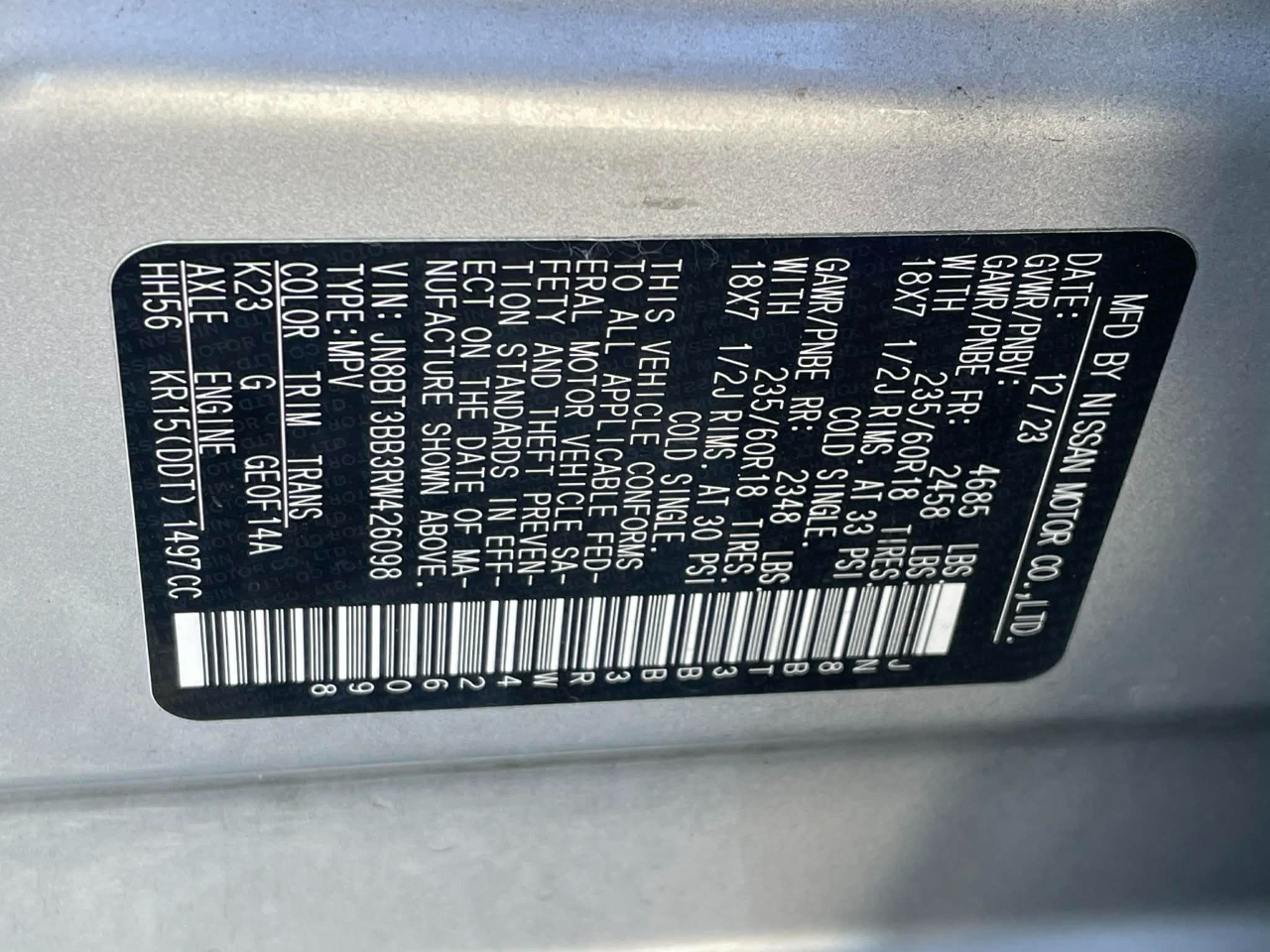 Nissan Rogue SV AWD 2024