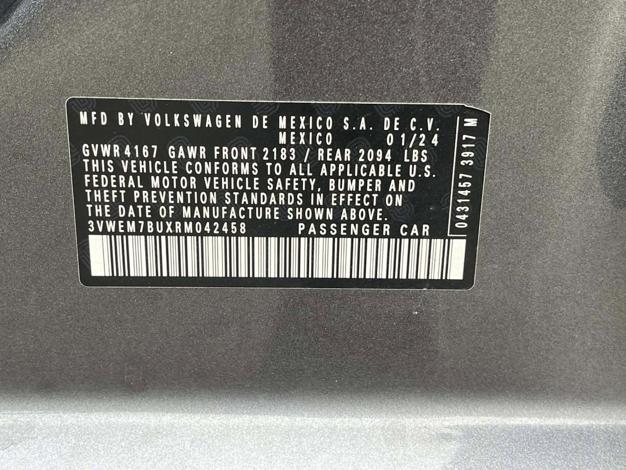 Volkswagen Jetta SE 2024