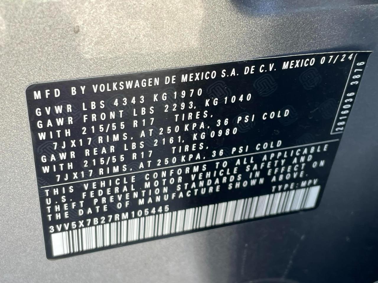 Volkswagen Taos S 2024